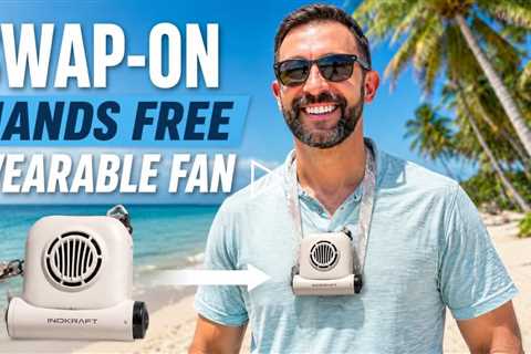 INOKRAFT SWAP ON Hands Free Wearable Fan